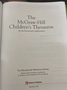 The McGraw-Hill Children’s Thesaurus