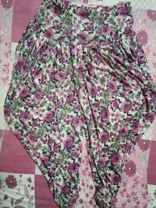 Floral Print Tulip Pants
