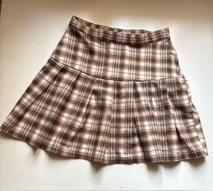 Plaid Mini Skirt H&M Size XS