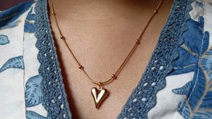 Anti-Tarnish Stainless steel Love Pendant✨💛