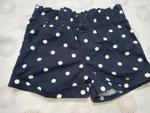 Cute Navy Blue Shorts For 3yo Girl