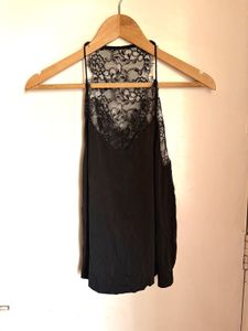 Beautiful Imported Black Top With Lace