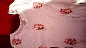 Off White Kurti For Ladies