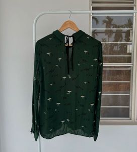 Zara Emerald Green Blouse