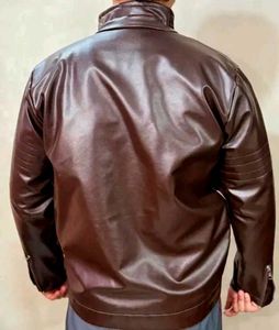Men&#39;s Classy Brown Leather Jacket Unused