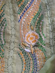 Handmade Knot Work Suit Material