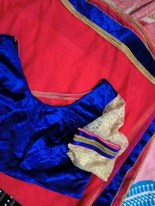 Heavy Lehenga Choli Velvet Blouse Stitched Dupatta