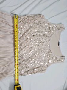 ✨ Valleygirl Sequinned &amp; Pleated Party Dress