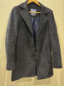 Vintage Blue Corduroy Coat S-M