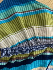 Striped Sleeveless Blouse