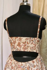 Floral Print Smocked Sundress With Pockets