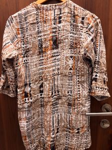 Stylish Printed Shirt Dress