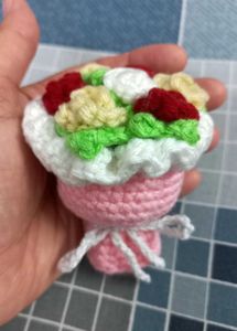 Cute Handmade Crochet Mini Flower Bouquet