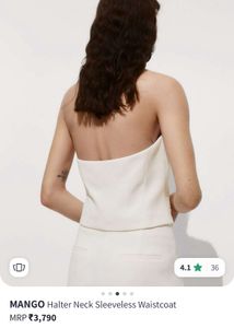 Mango Halter Neck Waistcoat