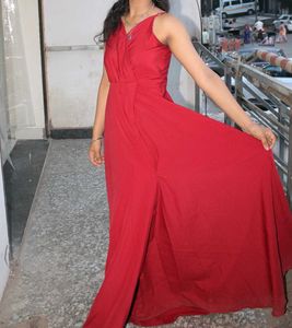Long Red Gown