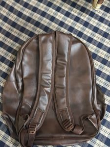 Brown Leather Backpack