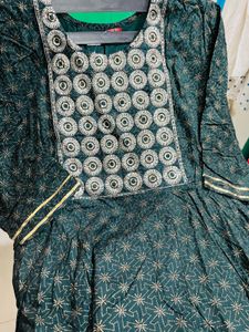 Green Sharara Set