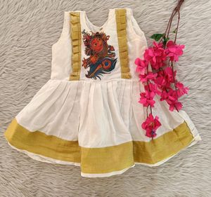 White Ethnic Frock (Girls)