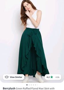 Flared Skirt With Trousers