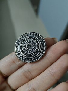 Oxidised Artificial Silver Ring