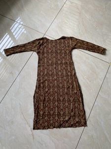 Paisley Print Long Sleeve Dress