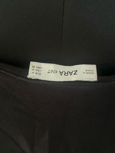 Zara Knit Black Offshoulder Top
