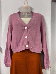 Charcoal Knit Cardigan