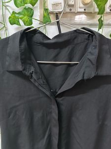Black button up shirt
