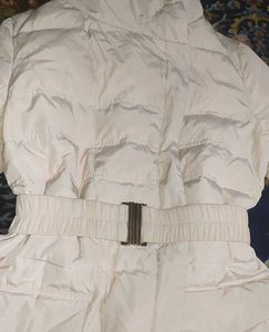 Elegant Ivory(cream)Puffer Coat,size S-M