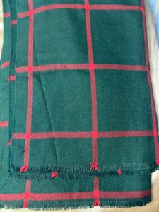 Green &amp; Red Plaid Warm Stole