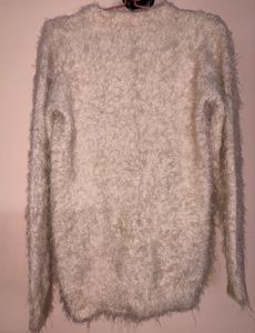 Fluffy White Sweater