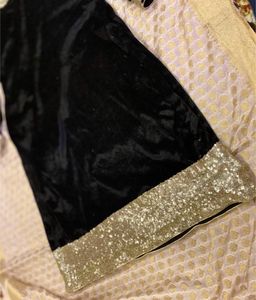 Velvet Party Wear Kurta attached Lining Inside