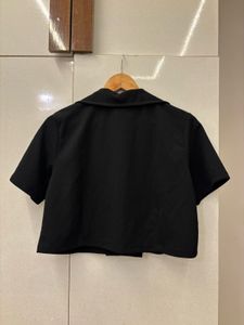 Black Cropped Blazer