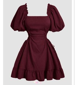Burgundy Mini Dress
