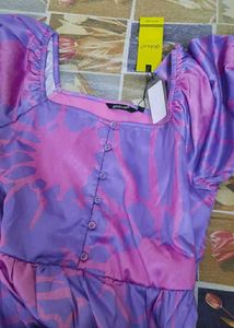 Purple Tiered Dress