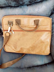 Rustic Red Leather Laptop Bag Hardly Used