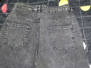 Acid Wash Grey Jeans