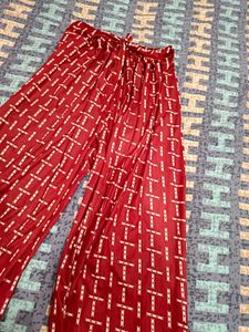 Maroon Palazzo Pants