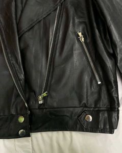 black leather jacket for women