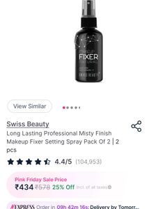 Swiss Beauty Long Lasting Makeup Fixer