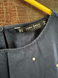 Zara Pearl Embellished Top
