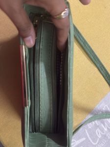 Mint Green Croc Embossed Bag