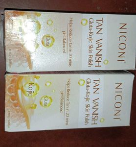 niconi tan vanish gluta kojic skin polish x 2