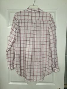GAP Plaid Linen Blend Tunic
