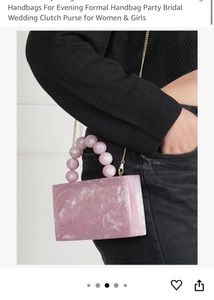 Clarabae Pink Marble Clutch