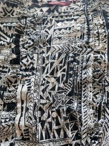 Balck And White Casual Evening Top (Only Cash)