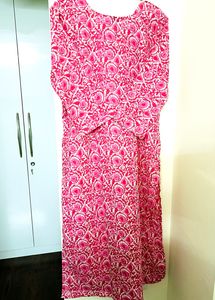 Stitched Kurta Pant Set In Jaipuri Print
