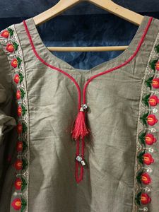 Kurta Salwar Dupatta Cotton Set