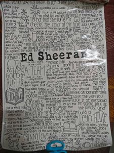 Ed Sheeran Lyric Poster