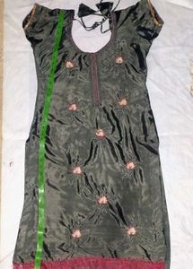 Silk Patyali Suit Black